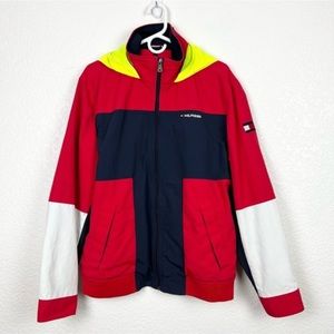 Tommy Hilfiger Men’s Colorblock Windbreaker Jacket size Large